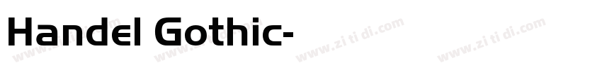 Handel Gothic字体转换